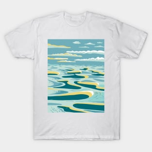 Lencois Maranhenses National Park Dunes in Maranhao State Brazil WPA Art Deco Poster T-Shirt